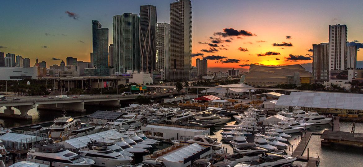 Miami Yacht Show 2019. Drone photography by David Siqueiros.